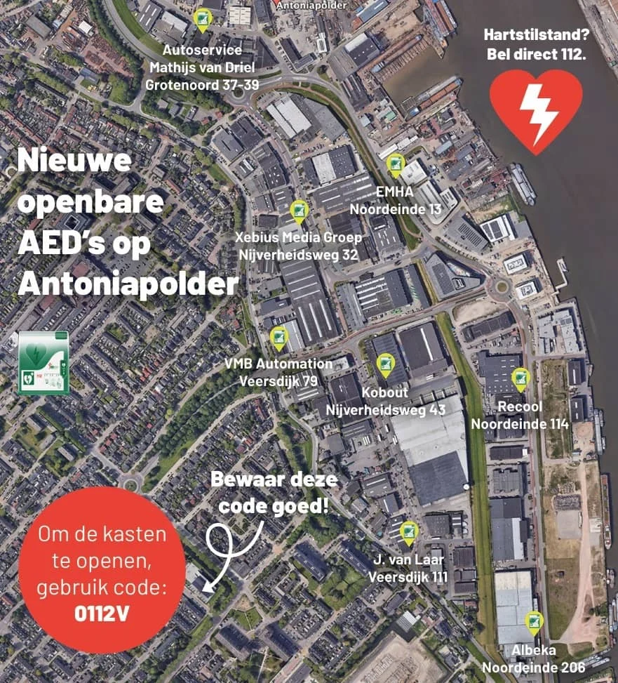 AED’s op Antoniapolder